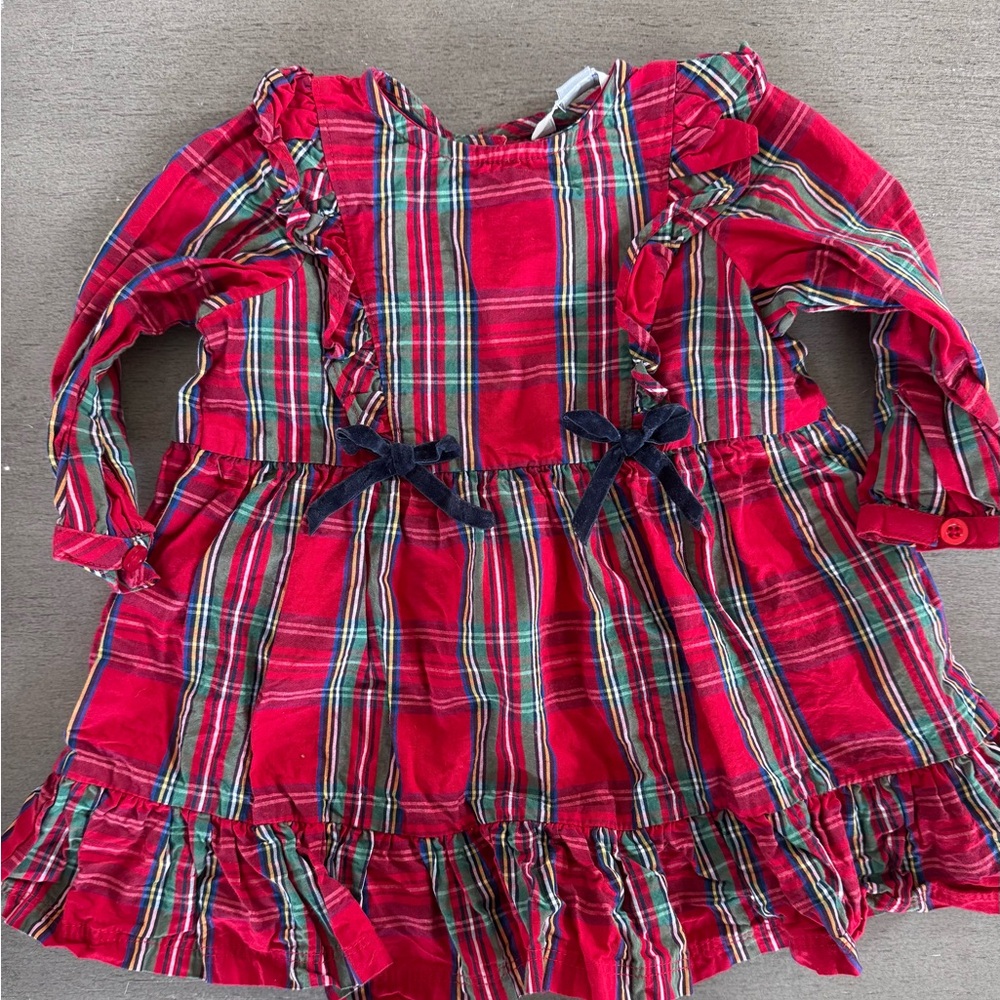 Ruffle Butts baby girls holiday dress 12-18 months